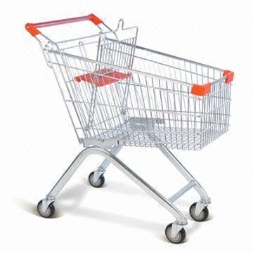 Durable Heavy Duty Metal Shopping Trolley For Super Market Grocery Cart