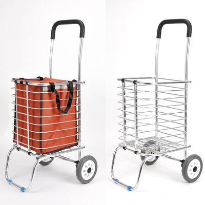 Folding 2018 folding bags of supermarket shopping trolley with 4 wheels