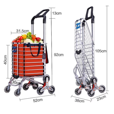 Folding Style Folding And 17cm Caster Height Shopping Trolley Trolley With Seat