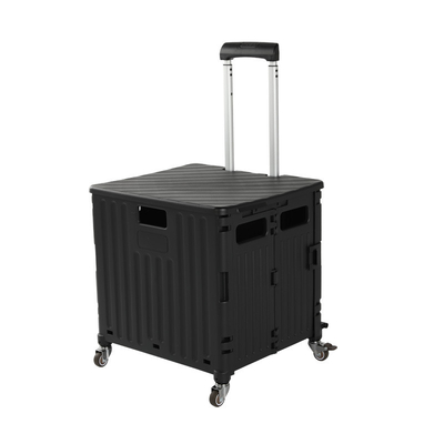 Shopping Folding Grocery Cart Bundle And Roll Easy-Carry Wheeled Cart With 8 Or 4 Wheels