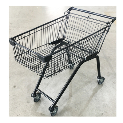 sustainable &amp;amp; Euro Antirust Black Grocery Cart Supermarket Shopping Trolley